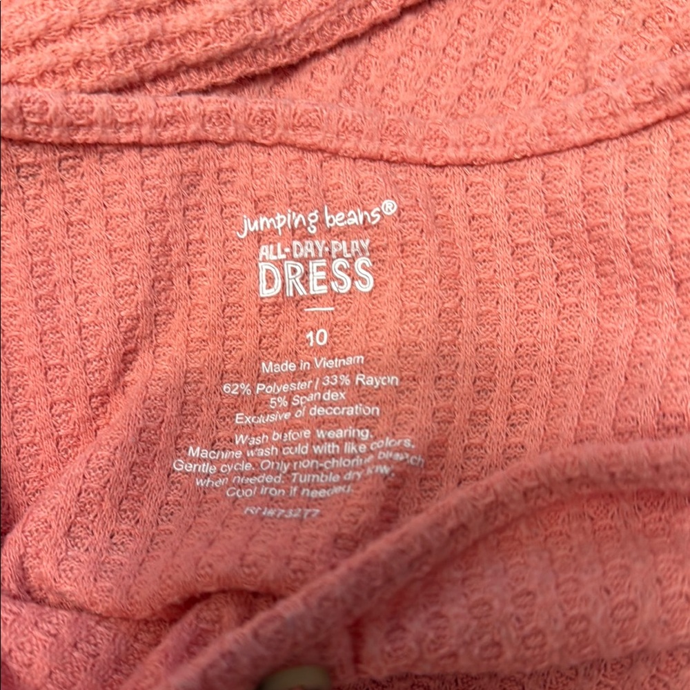 Jumping Beans Pink Casual Kids Dress - Picture 3 of 3